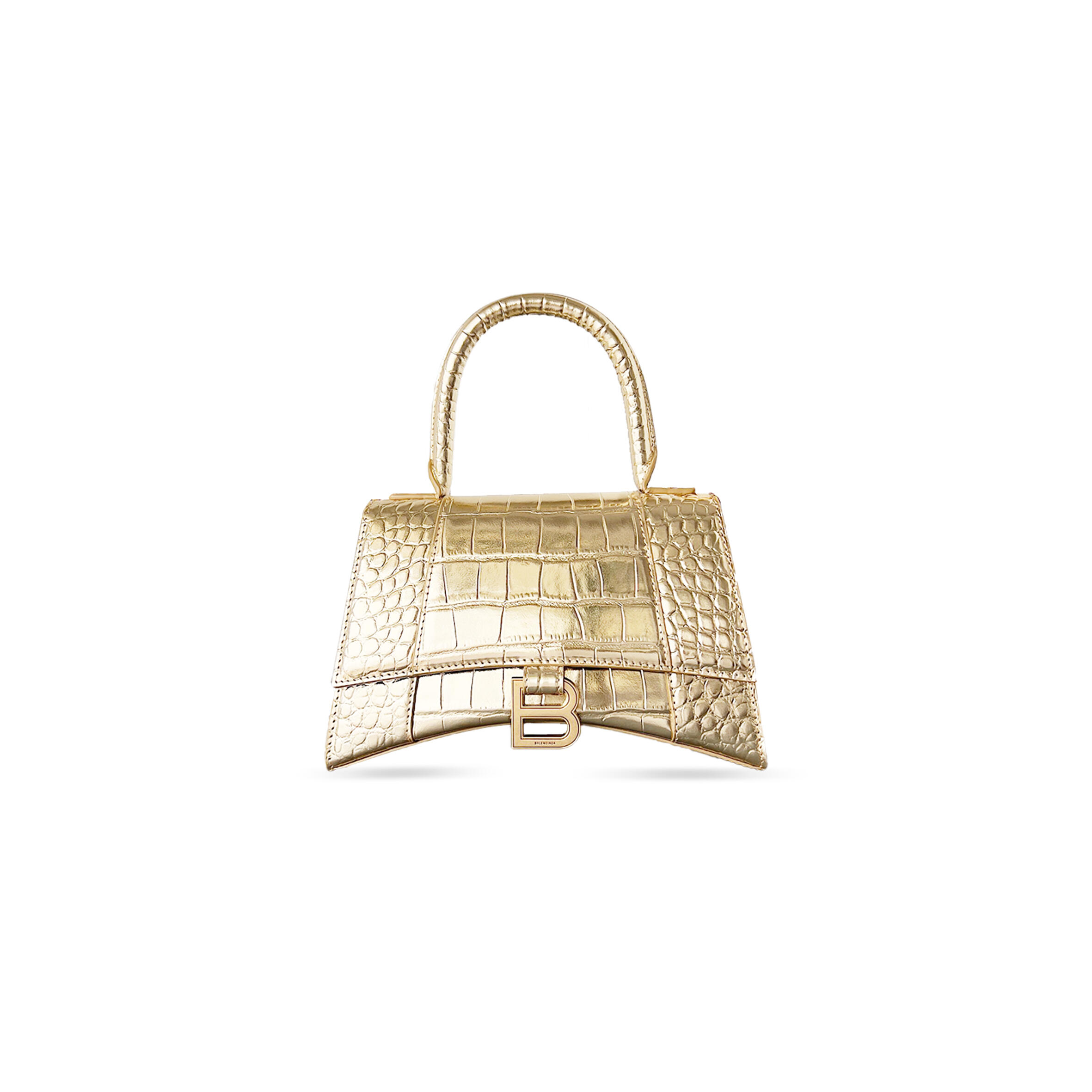 Ba1en*iaga women''s hourglass handbag small in gold 5935461lrgn7000 (22.9*15*9.9cm)